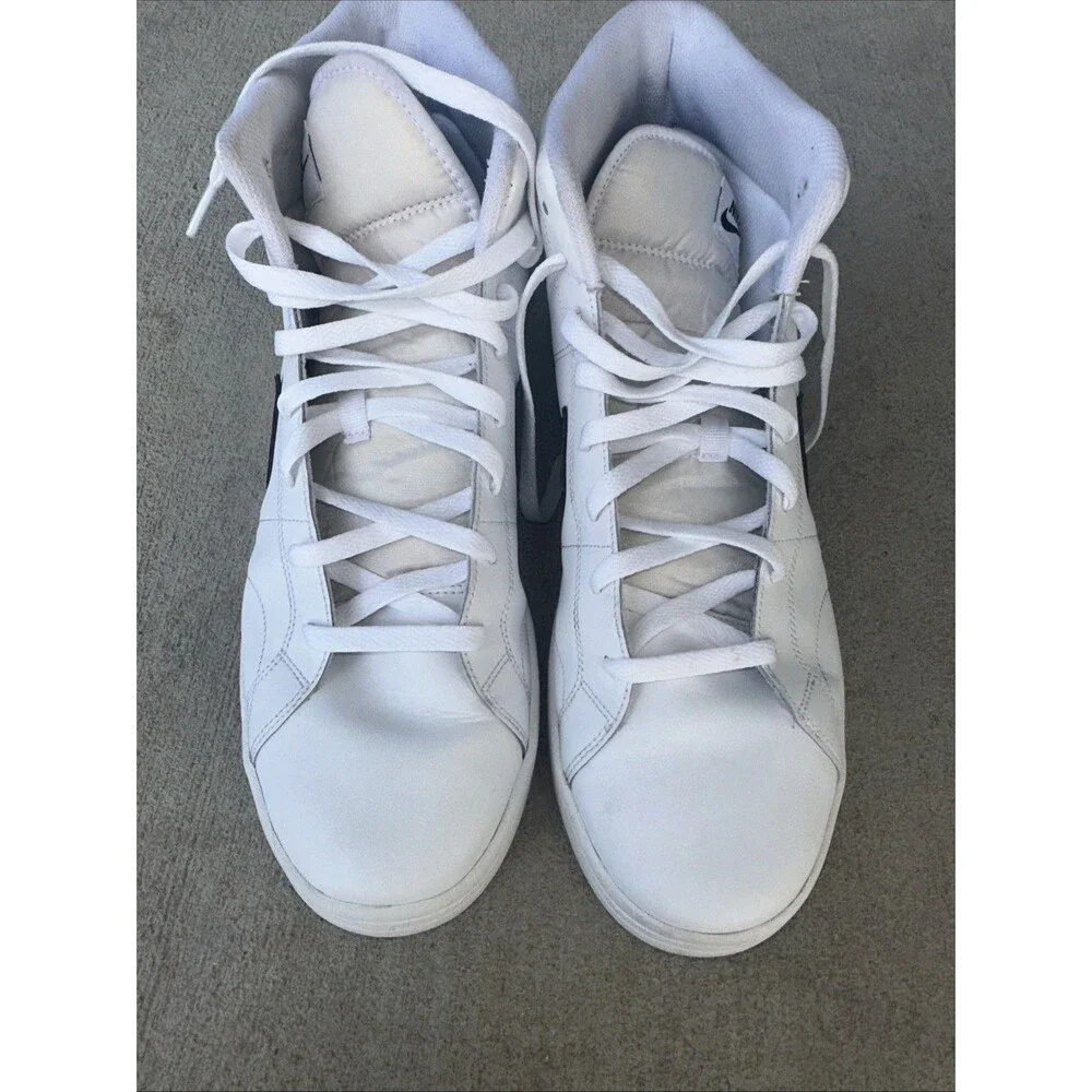 NIKE Men's Court Royale 2 Mid #CQ9179 100 - White Black Sneakers Shoes Size 13